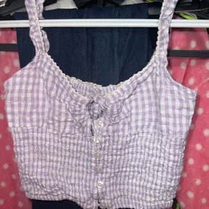 Women’s Crop Top Picnic Summer Shirt